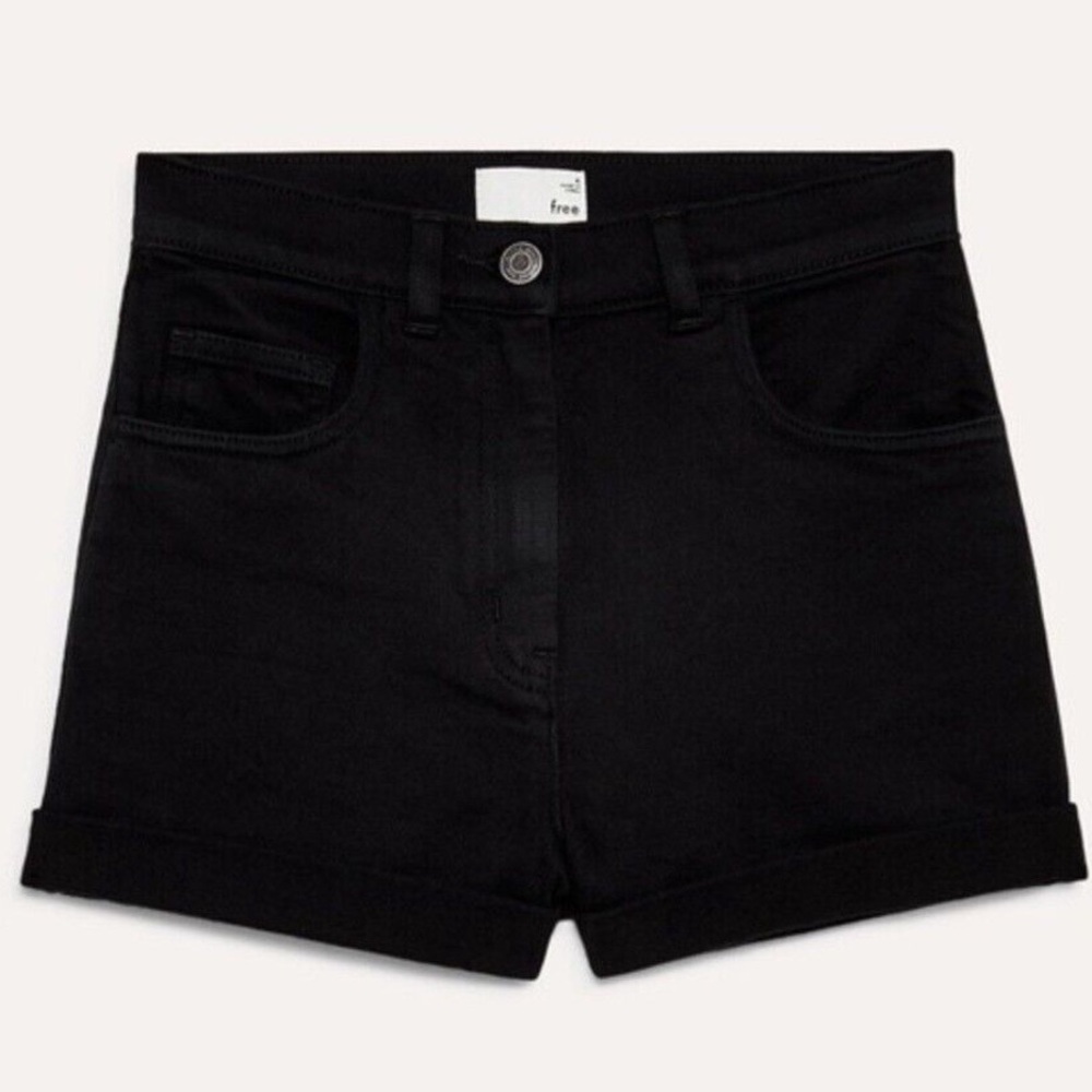 Aritzia Wilfred Free Black Jean Shorts Size 00